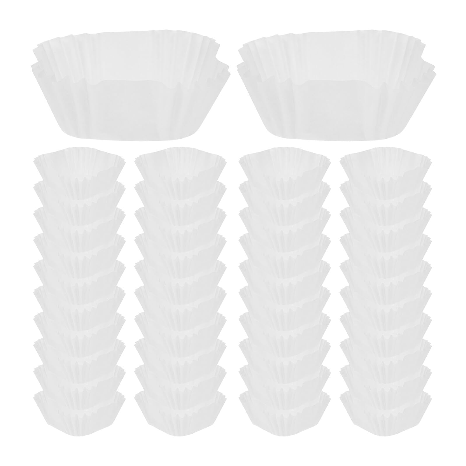3000 Cápsulas Cuadradas de Papel para Cupcakes y Muffins Moldes Antiadherentes Resistentes al Calor Barrera Antigrasa para Repostería Ideales para Hornear Pasteles Brownies y