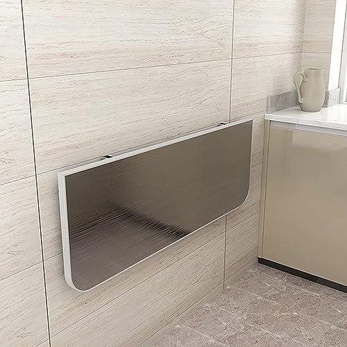 Table pliante murale en acier inoxydable 70cm bureau rabattable - 5