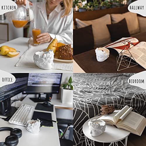 Lavender Scented Candle Wooden Wick Natural Soy Wax Luxury Jar Handcrafted Candles Woman Sculpture Creative Modern Decor, 18 Hour Burn, Wife Anniversary Birthday Christmas Gift #TOP3