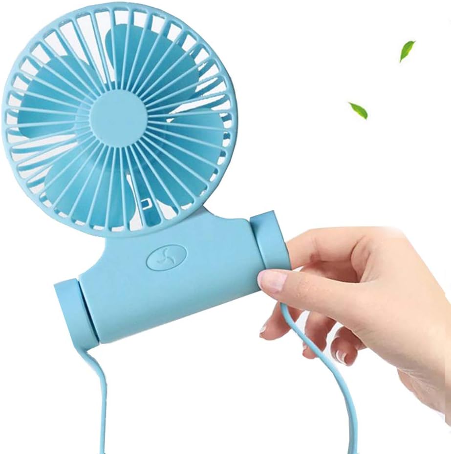 Ashey Handheld personal fan, with USB Rechargeable Table Desk Fan, Mini Portable