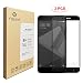 [2 Pack] Ytaland Tempered Glass for Xiaomi Redmi 4X 5.0Inch, Full Covered Anti-Fingerprints Thin 9H Hardness Screen Protector for Xiaomi Redmi 4X (Black)