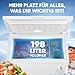 Bomann® Gefriertruhe 198L | Tiefkühltruhe 4 Sterne-Kennzeichnung | leise | Gefriertruhe groß | Temperaturbereich: ≤ -18°C | Kühltruhe mit herausnehmbarem Korb | große Gefriertruhe | GT 7356