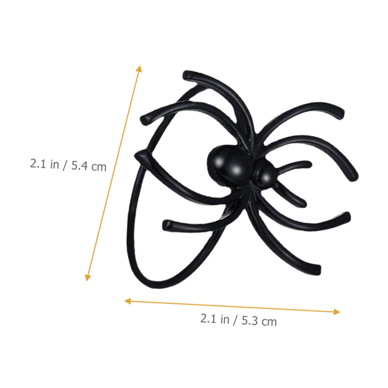 Cabilock 5 Set Portatovagliolo Ragno Decorazioni Portatovaglioli Asse Tovaglioli Monotoni Fermatovagliolo Halloween Soprammobili Addobbi Halloween Fibbie Per Tovaglioli Black 6 Pezzi * 5