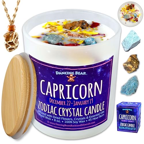 DANCING BEAR Capricorn Zodiac Candle Gift Box...