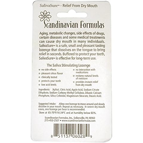 Scandinavian Formulas - SalivaSure 90 loz Cover