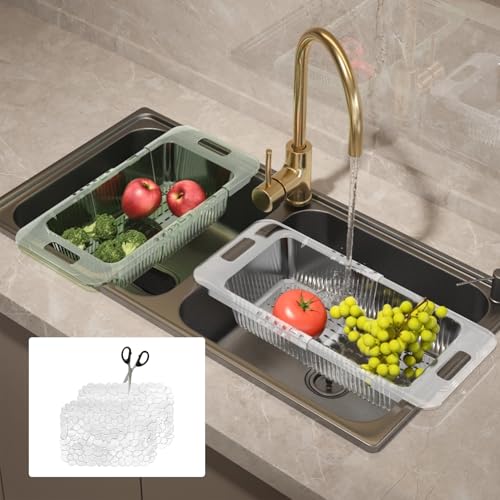 2 unidades de PVC 40 x 30 cm, alfombrilla antideslizante para fregadero, recortable, alfombrilla protectora para vajilla, vasos y verduras, soporte para goteo con diseño de cuerpo hueco para fregadero - imagen 7