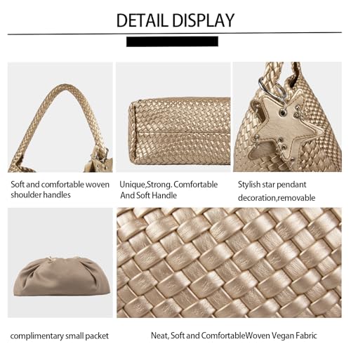 Image of Shoulder Hobo Bags for Women,Summer Beach and Travel Mini Cute Tote Bag,Soft Vegan Leather Underarm Purse for Daily | Soft Underarm Bags