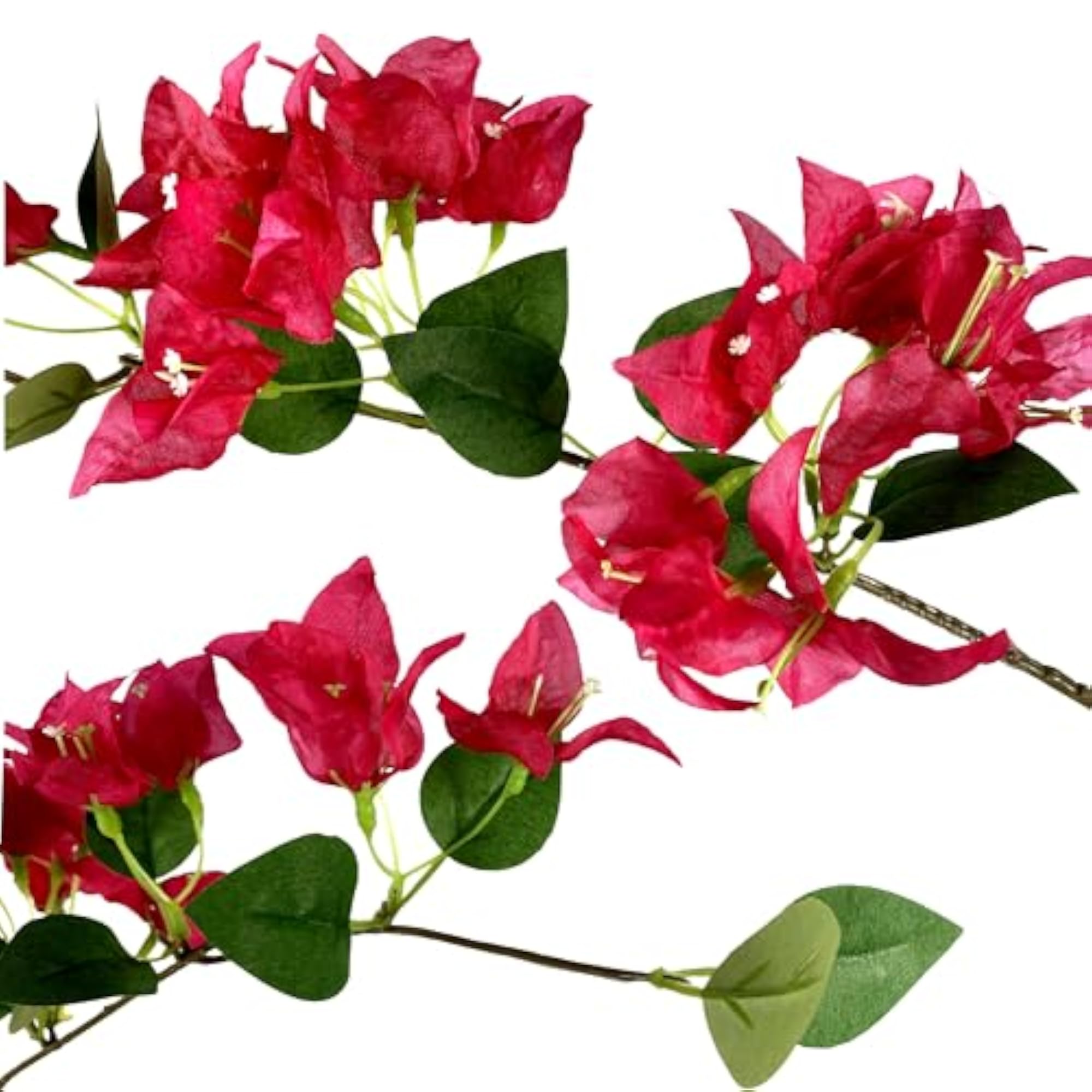 Pack of 12 Silk Bougainvillea Branches Artificial Flowers