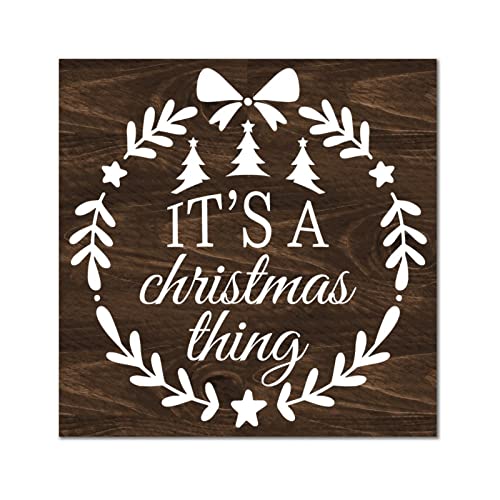 Plaque murale en bois pour cadeau crémaillère de Noël