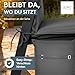 LILENO HOME Gartenstuhl Auflagen als [2er Set - Hochlehner] in Uni Anthrazit (Tami) - Bequeme Liegen als Sitzauflagen für Gartenmöbel - Stuhlkissen für Gartenstühle und Klappstühle