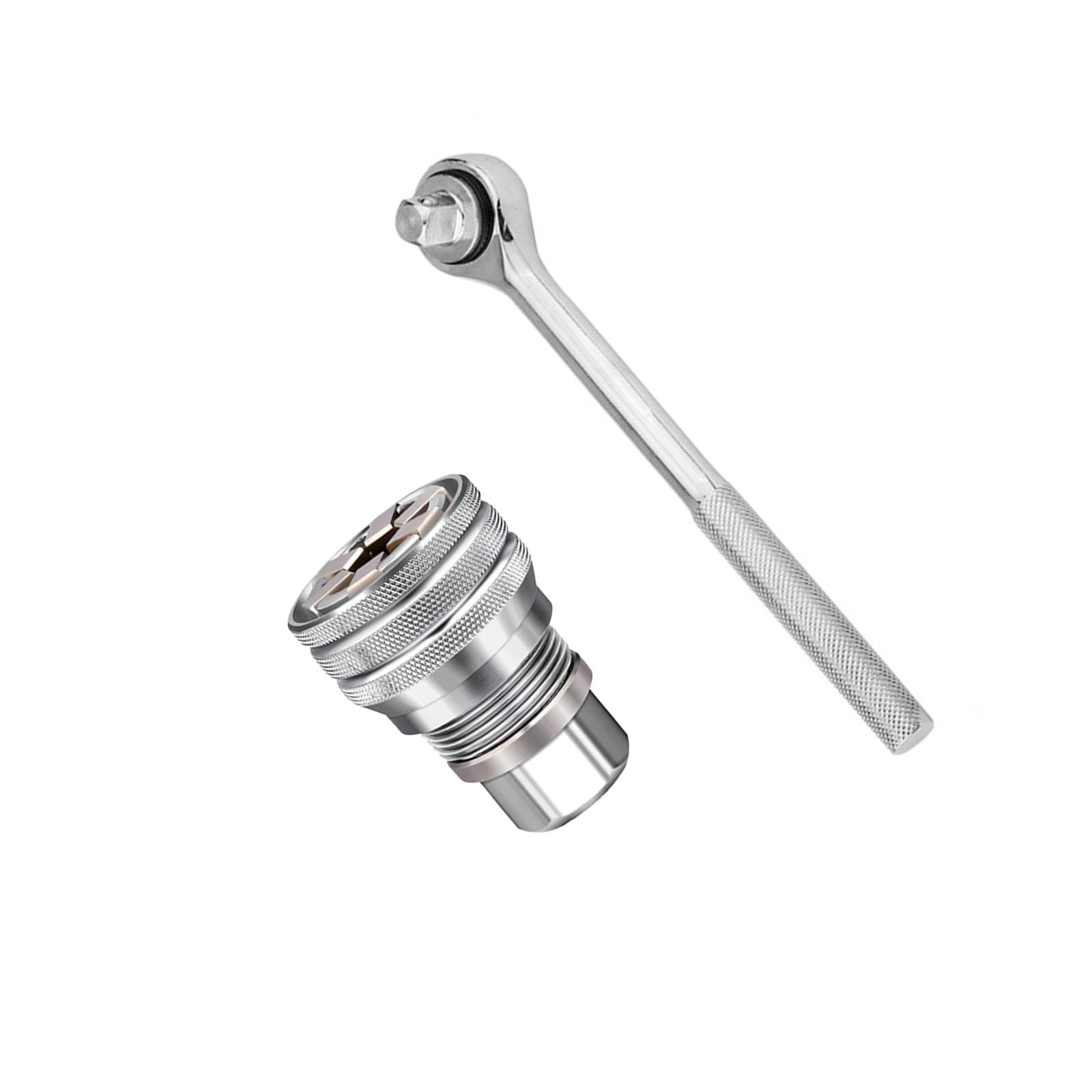 PIEXANGH Universally Socket Wrench, Manual Socket Wrench for 3/8" Drive Ratchets Torques Power Drill Manual