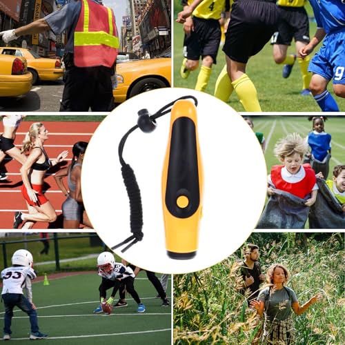 Silbato deportivo portátil de plástico ligero para emergencia miniatura 7