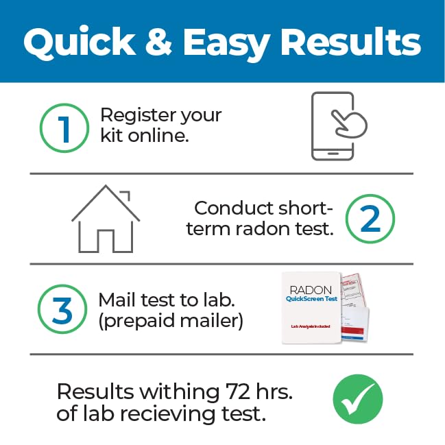 #1 Radon Gas Test Kit for Home Air Quality By Detekt® – 1 Short-Term Test Kit for Radon – Free Certified Lab Analysis Included – Fast & Accurate Results – Made in USA Radon Test - Image 4