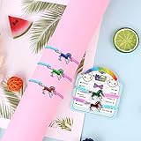 flintronic 2 Stück Pferde Armband, Stimmungsarmband mit Anhänger für Kinder, Wechselt die Farbe, Kinderarmband in leuchtenden Regenbogenfarben, Kindergeburtstag Gastgeschenke, für Jungen & Mädchen