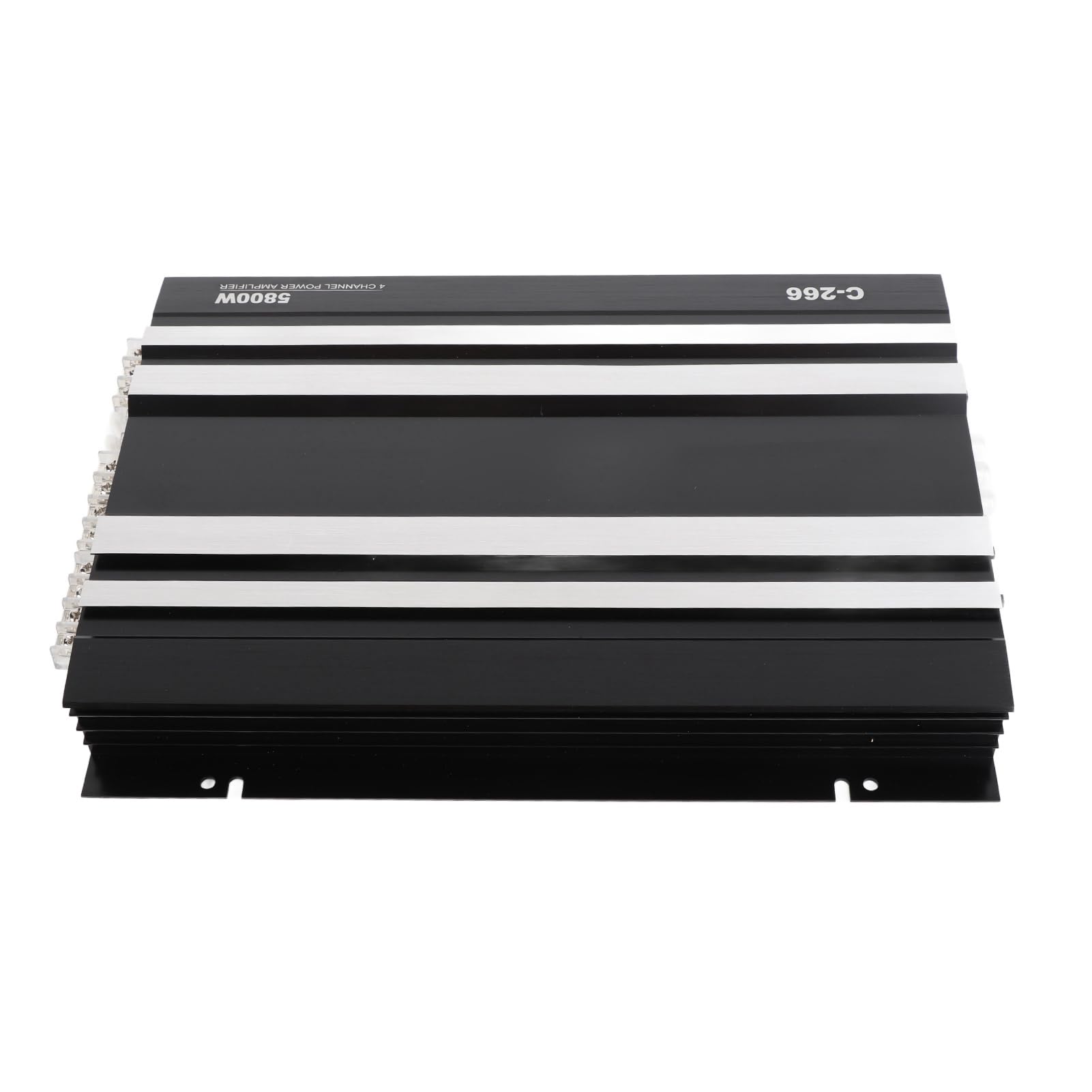 Aramox Amplificador de Coche Amplificador de Coche de Metal 5800W 4 Canales 2 4 Ohmios Alta Eficiencia con Múltiples para Altavoces del de