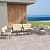 Tangkula 8 Pieces Patio Furniture Set, PE Rattan Sofa Chairs with Loveseat, Tempered Glass Coffee Table and Soft Cushions, Outdoor Conversation Set for Porch, Backyard, Garden and Poolside (8 PCS)
