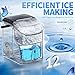 Nugget Countertop Ice Maker with Soft Chewable Ice, 34Lbs/24H, Pebble Portable Ice Machine with Ice Scoop, Self-Cleaning, One-Click Operation, for Kitchen,Office Stainless Steel Silver
