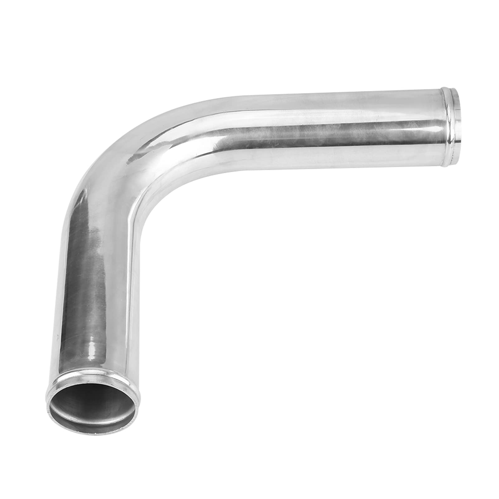 Aluminiowy w?? intercoolera, Turbo Universal 90 stopni aluminiowy w?? intercoolera z 2 silikonowymi w??ami 4 zaciski w??a [hose 70MM]