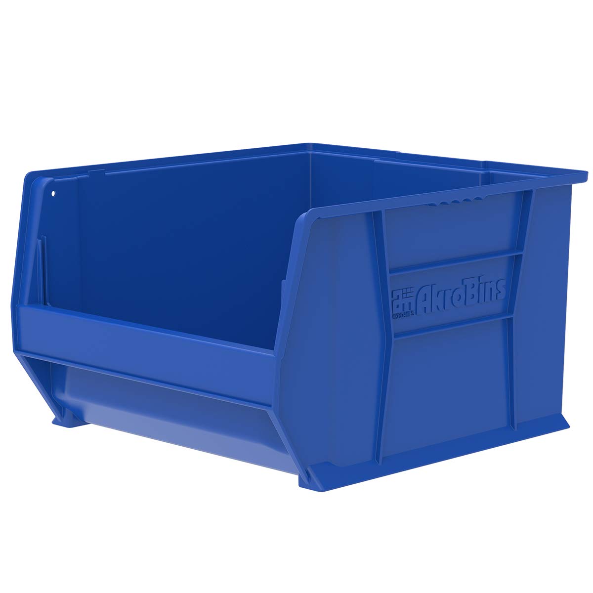 Akro-Mils30283 20-Inch D by 18-Inch W by 12-Inch H Super Size Plastic Stacking Storage Akro Bin, Blue