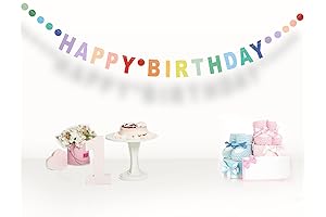 Vibrant Birthday Banner: Cheerful Decorations for a Joyous Celebration