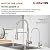 OWOFAN RO Faucet Water Filter Faucet Non-Air-Gap Drinking Water Beverage Faucet for Reverse Osmosis Systems Water Filtration System 304 Stainless Steel Brushed 3303SN