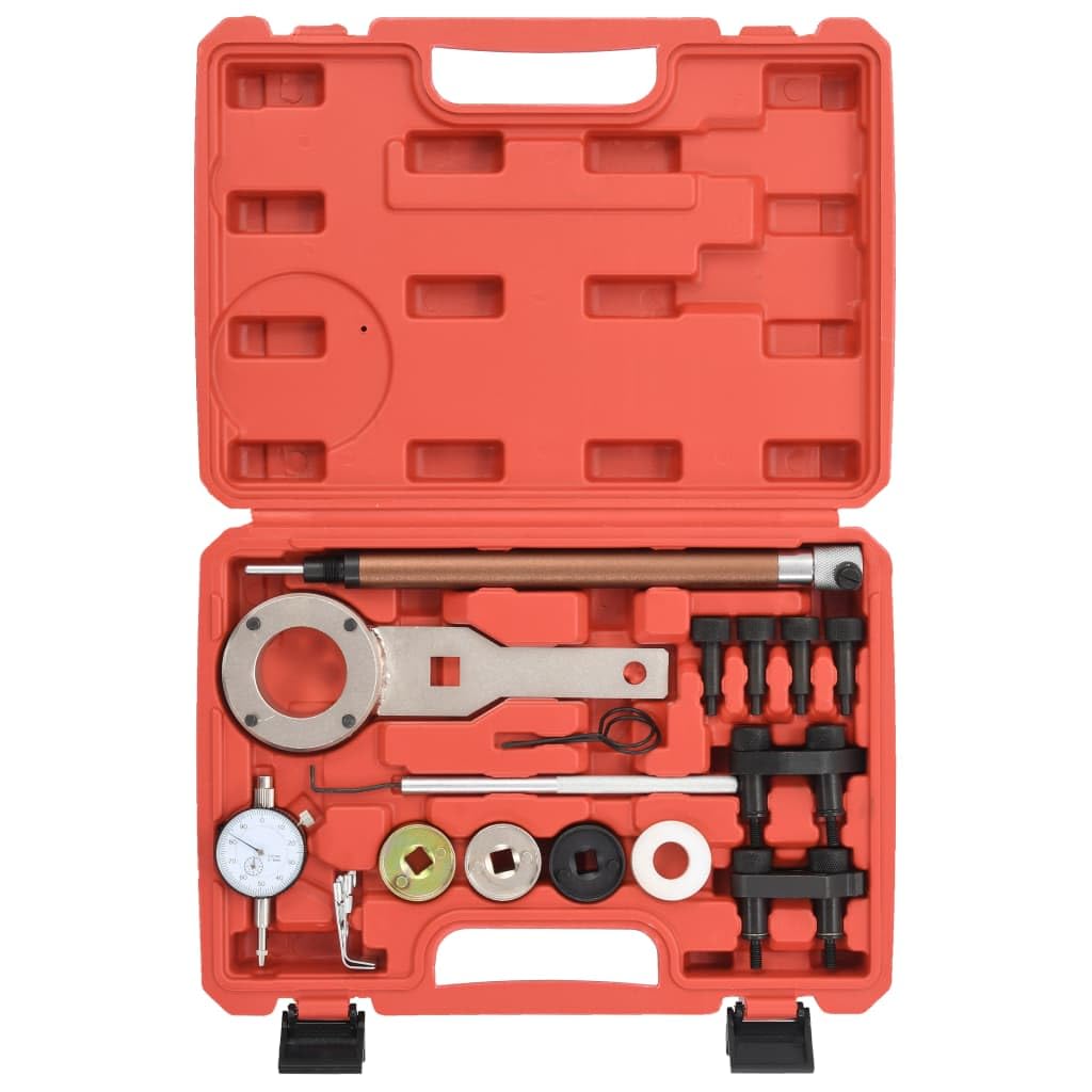Set di attrezzi per la regolazione del motore da 18 pezzi per VAG 1.8 2.0 TFSI, acciaio al carbonio, valigetta BMC, controllo tempi di controllo, officina, garage, riparazione, manutenzione