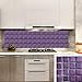 selbst klebrige wasserdichte Fliesen, Dark Purple Mosaic Stick on Tiles Waterproof Self Adhesive Wall Tiles Oil-Proof Stick on Wall Tiles Kitchen 10 Pcs(15x15cm) Kitchen günstig Kaufen-selbst klebrige wasserdichte Fliesen, Dark Purple Mosaic Stick on Tiles Waterproof Self Adhesive Wall Tiles Oil-Proof Stick on Wall Tiles Kitchen 10 Pcs(15x15cm)