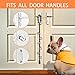 GINIDEAR Dog Bells to Go Outside & Puppy Potty Training, Adjustable Dog Door Bell Ring to Go Potty, Handmade with Premium Yarn. Twisted Style, Grey