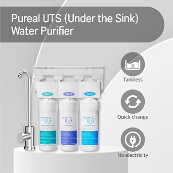 Pureal Under The Sink Water Filtration System 3-Stage PPU-200