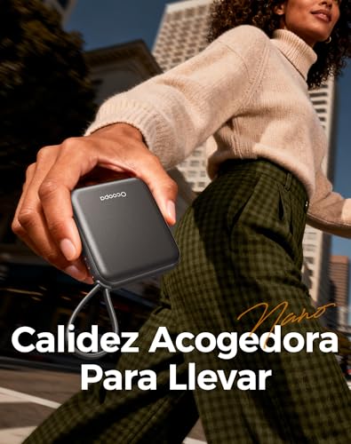 Miniatura 6 de Ocoopa Calentador De Manos Recargable 2 Unidades, Eléctrico Usb Calienta Manos Reutilizables 4000mah, 3 Niveles Hasta 52 C, Regalo Útil Navidad, Ideal Para Esquiar, Viajar Y Aire Libre, Ut5 Nano