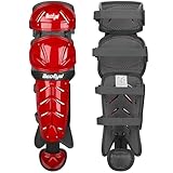 Baseball Softball Catcher Leg Guards Shin Guards Youth 12 Inch Red