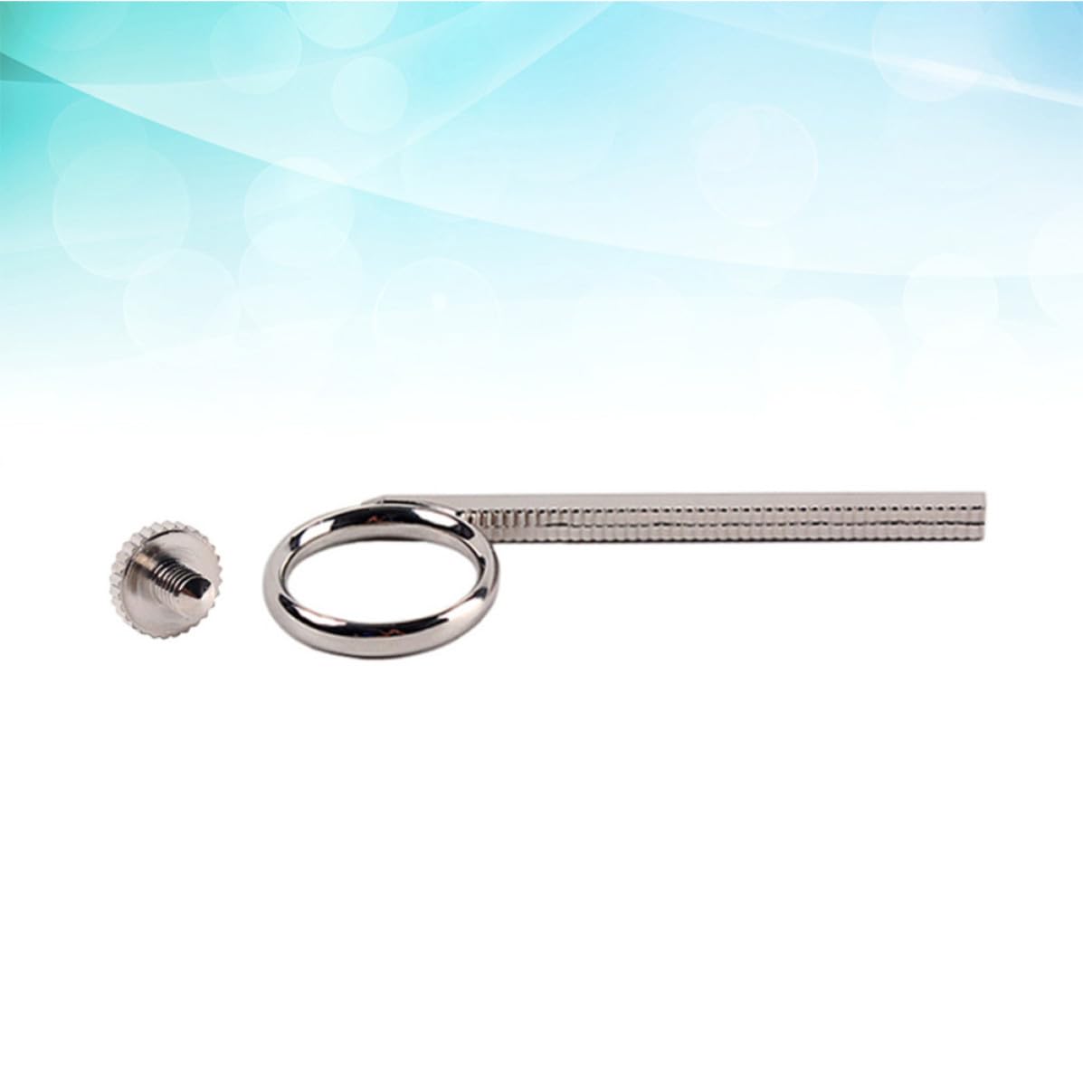 Hemobllo 2pcs Anneau de Traction pour Doigt en Métal Argenté pour Trompette et Cornet, Accessoire de Remplacement Facile à Utiliser pour Amateurs de Trompette