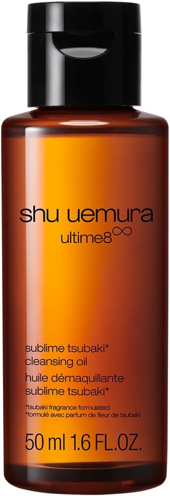 Shu Uemura Ultime8 Sublime Beauty Cleansing Oil, A Luxurious Tsubaki Infused Makeup Remover & Hydrating Cleanser, Suitable for Oily Skin, Dry Skin, and Sensitive Skin Types