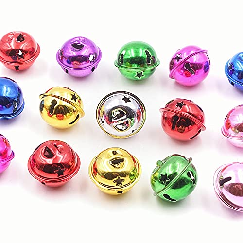 Piccole campane di Natale, campane appese di Natal Campane di Natale piccole 24 pezzi 24 mm Bellissimo Natale(Green)