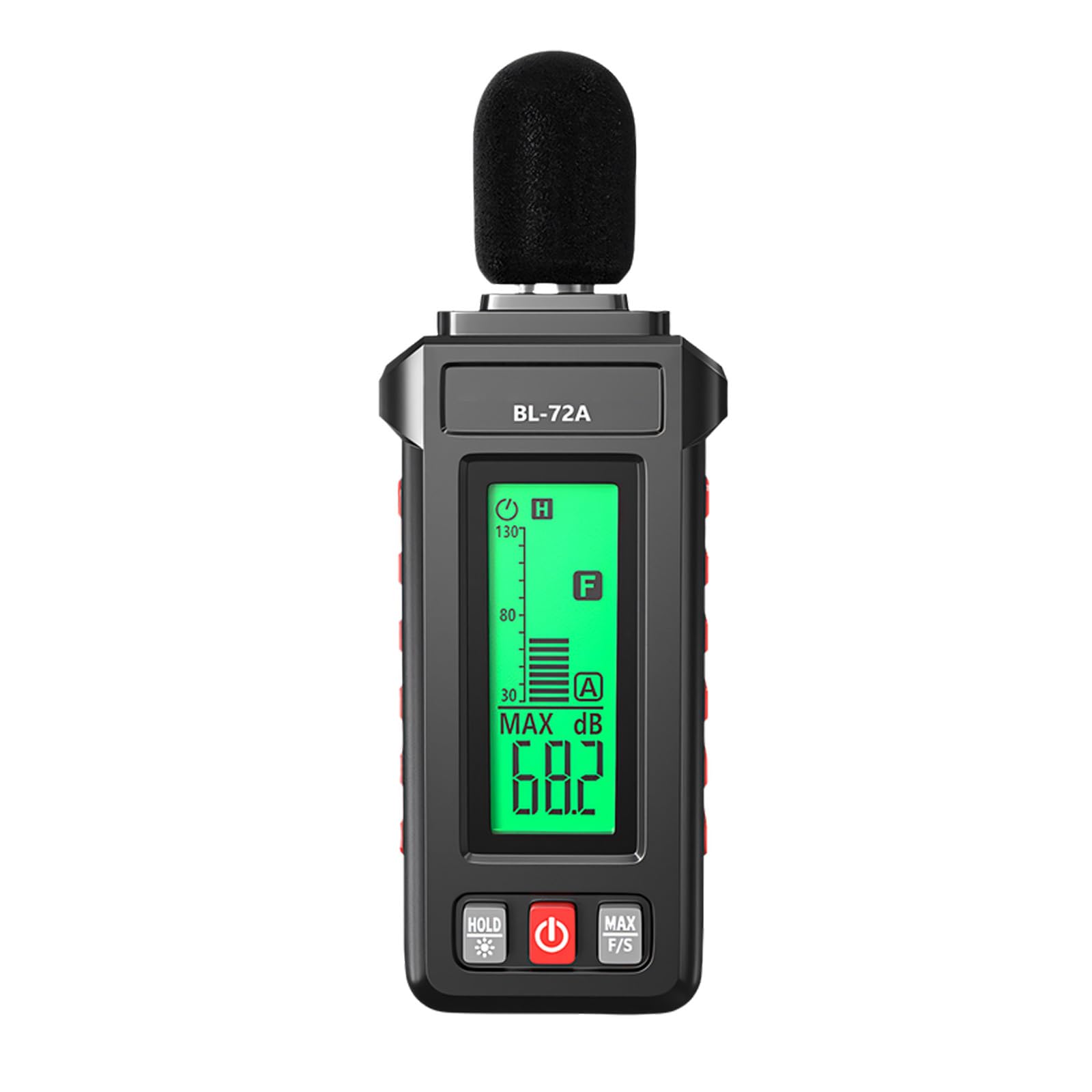 Zxfdsfdbnm Handheld Decibel Reader With Wide For Acoustics Engineering And Workplace Assessment Construction Noise Meter