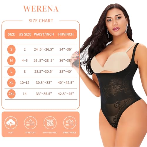 Image of Thong Shapewear Bodysuit for Women Tummy Control Open Bust Body Shaper | Light Tummy Control Thong Bodysuit,Slimming Body Shaper Slimmer,Shaping Bodysuit Thong Girdle