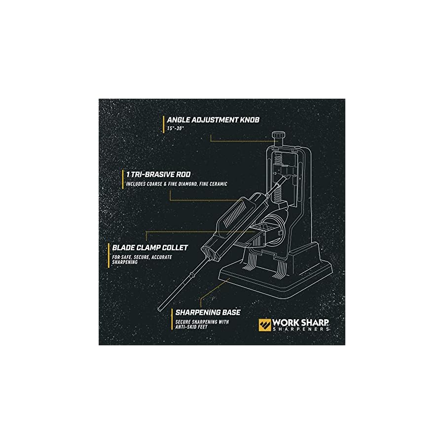 Work-Sharp-Precision-Adjust-Knife-Sharpener Work Sharp Precision Adjust Knife Sharpener - Knife Sharpening Tool Kit - Sharpens Kitchen & Serrated Knives