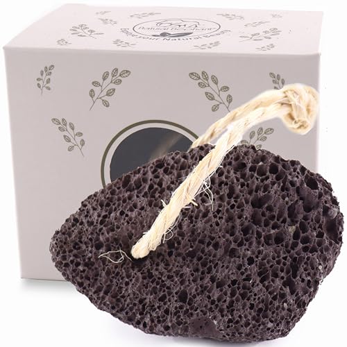 Natural Elephant Pumice Stone for Feet | Volcanic Lava Rock Callus Remover & Foot Scrubber | Single Natural Stone