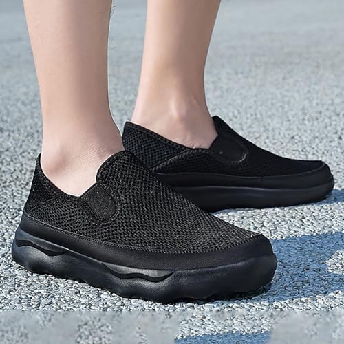 IWIHMIV Men Slip On Sneakers Men's Casual Sports Shoes Walking Sneakers Breathable Mesh Work Lightweight Soft Sole Sports Shoes3