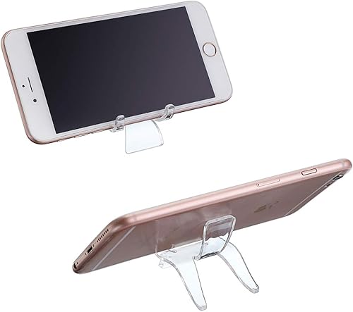 Miniatura 5 de Hipiwe Paquete de 10 soportes de exhibición triangulares acrílicos Caballete de exhibición de plástico transparente para geodas, rocas, ágata