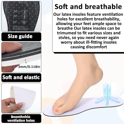 6 pares de plantillas finas unisex confort diario miniatura 2