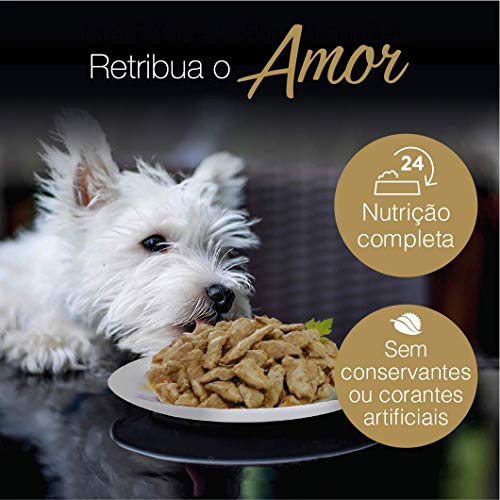 Pack Ração Úmida Cesar Sachê Cortes Selecionados Frango Marinado ao Molho Para Cães Adultos 85 g - 4