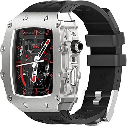 Kit modification Apple Watch acier luxe INFRI pour iWatch 45mm et 44mm