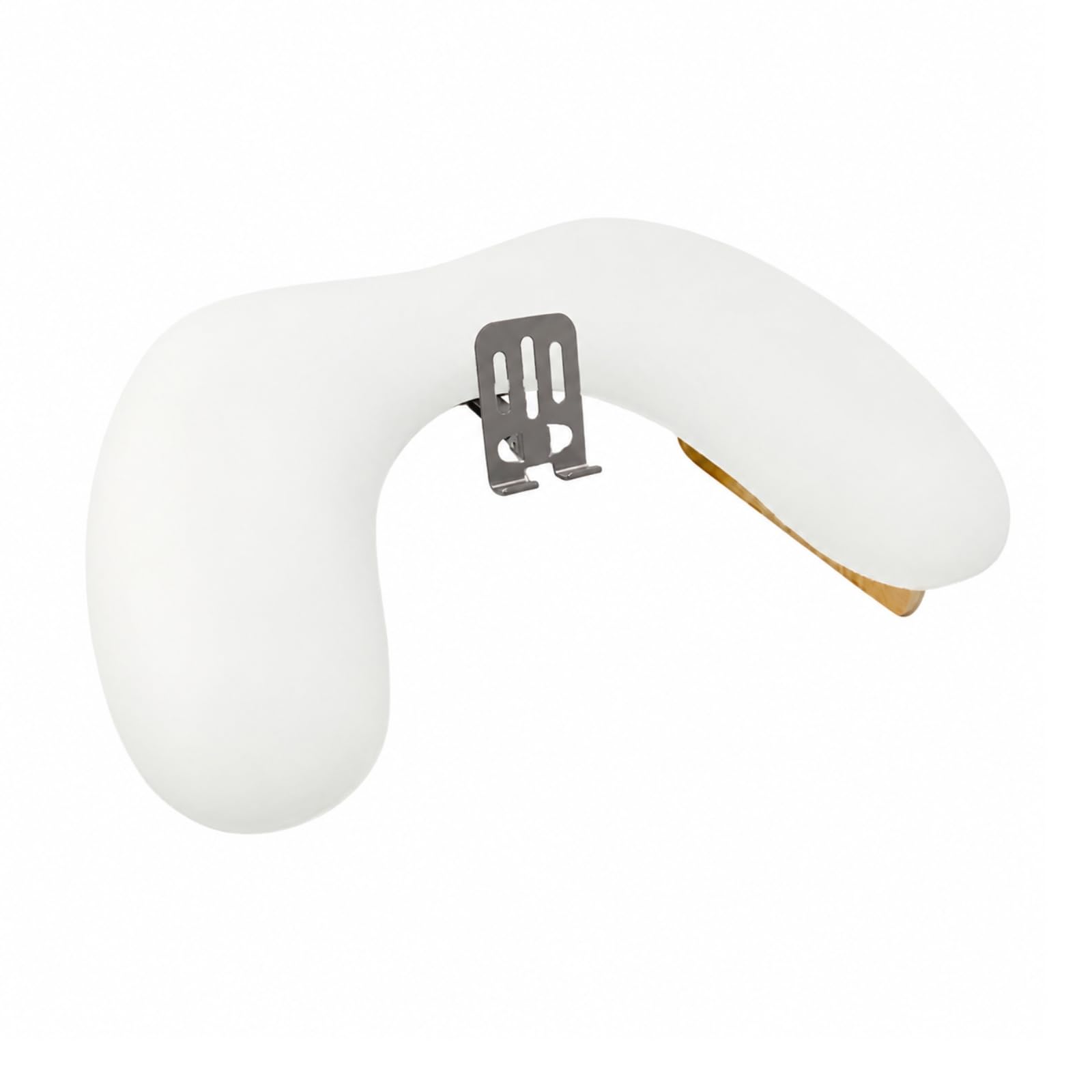 rockible con Telefono Integrato Multifunzione a Forma di Mezzaluna Pratico per Postazione Manicure, Appuntamenti Unghie, Bianco