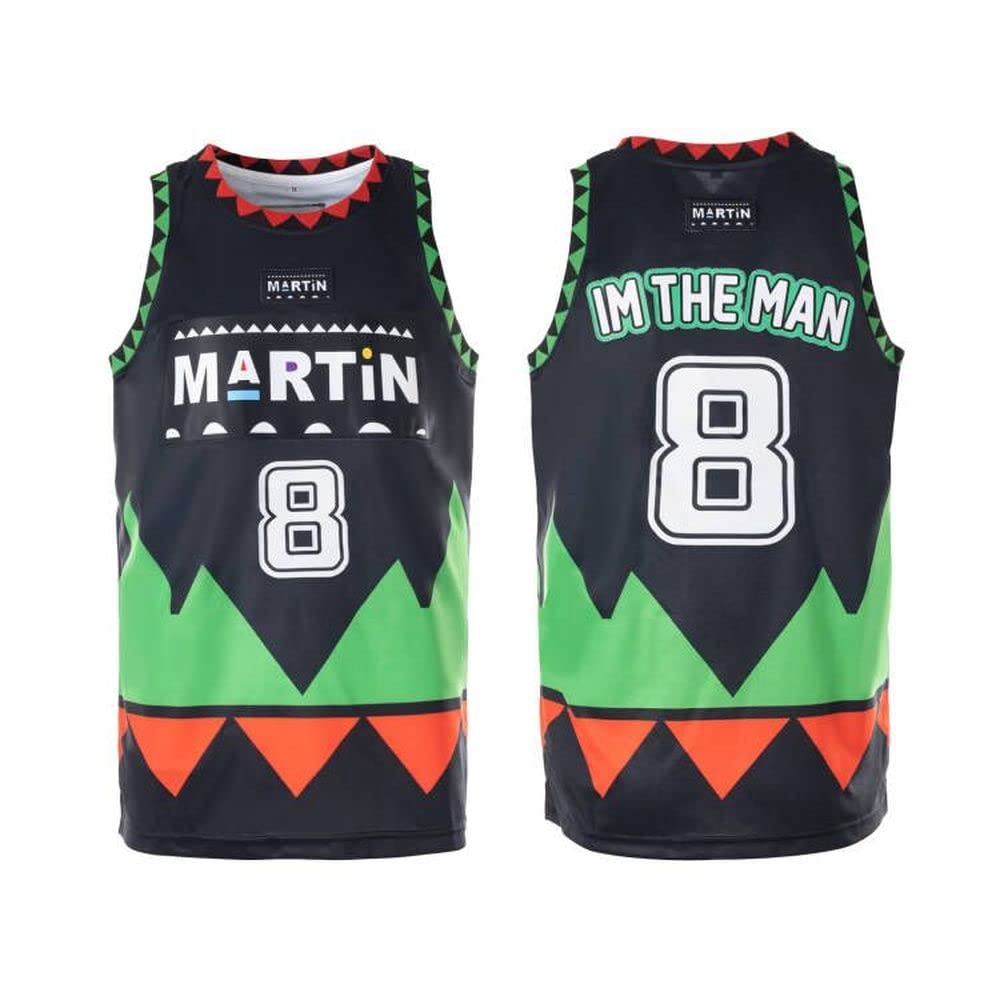 WenhbeirgMens Basketball Jersey #8 Martin Payne Lawrence 90's Clothing TV Show Marty Mar Shirts
