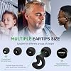 Ear Plugs for Sleeping Up to NRR24dB-Ultra Soft, Reusable Ear Plugs for Sleep Snoring, Side Sleepers-10 Ear Tips in XS/S/M/L/Double Layer Carbon Black