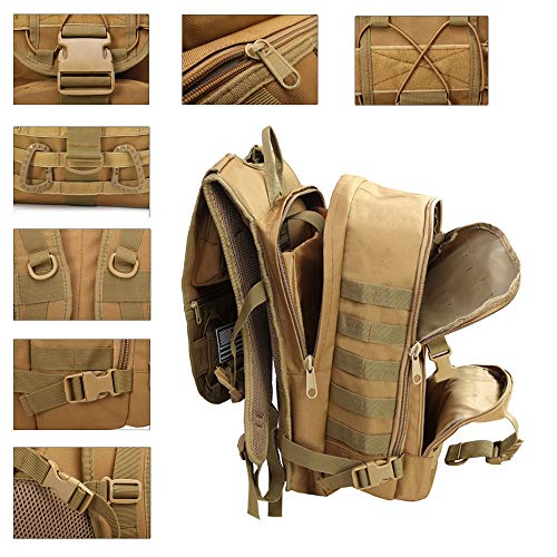 LHI Tactical Military Backpack 35L Outdoor Backpack for Men Women Hiking Backpack School Bag Daypack for Men Women - Image 5