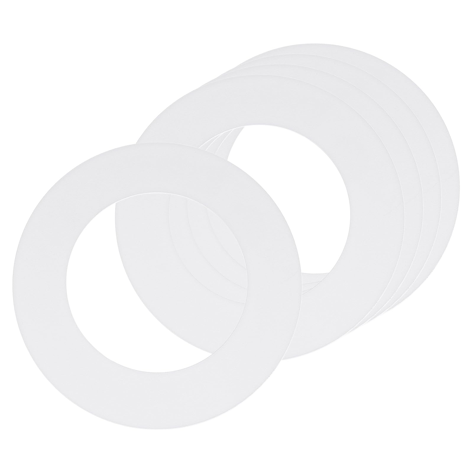 sourcing map Goof Ring for 4" Recessed Light 4.3"ID 6.8"OD Matte White 5Pcs