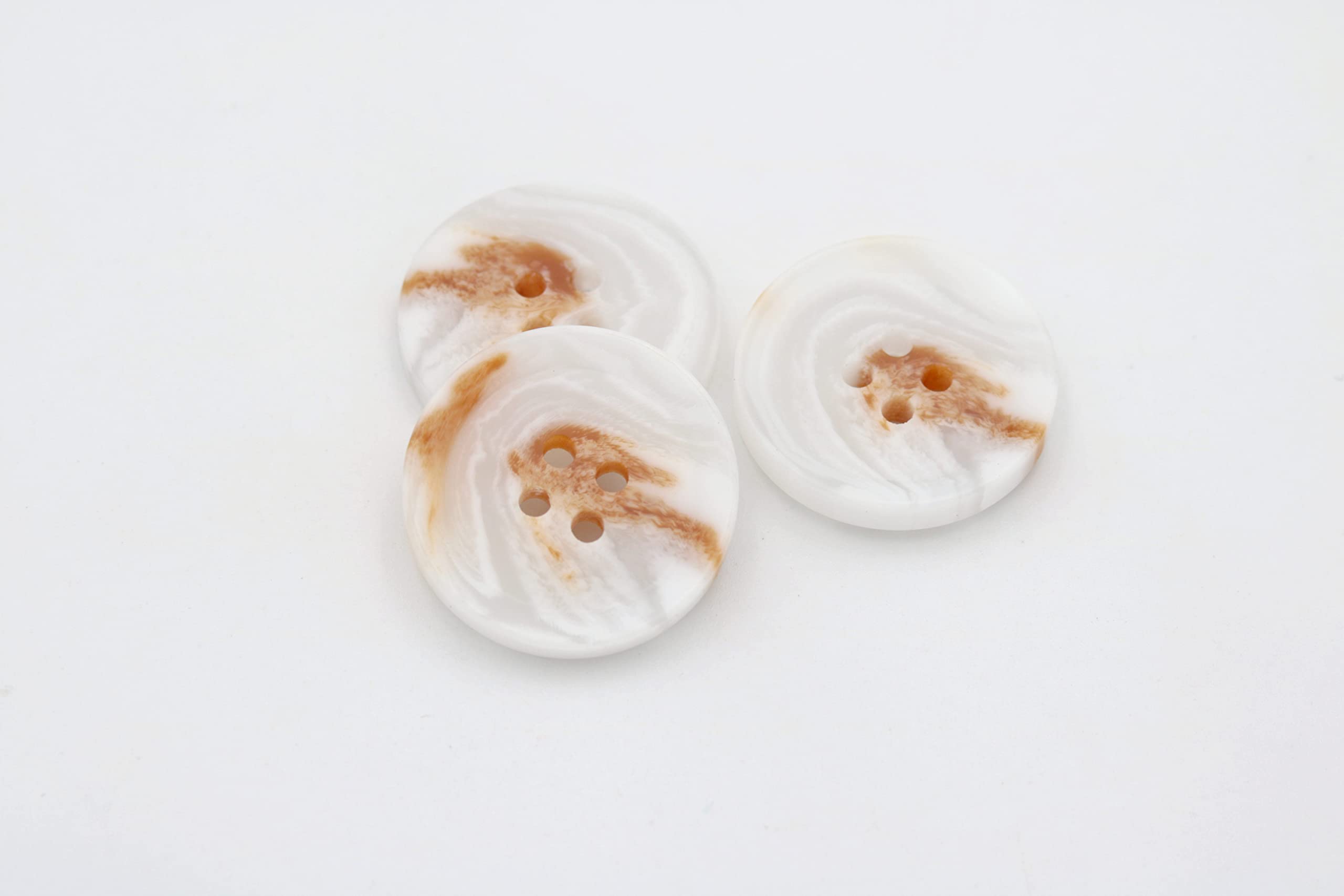 Resin Button 20PCS 4Holes Sewing Craft Round Shape for Clothes Blazer Blouse