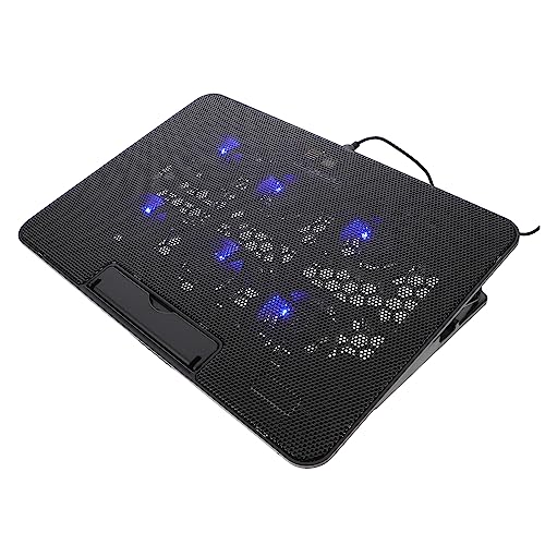 Base para portátil con ventilador USB HOMSFOU ajustable negro miniatura 1